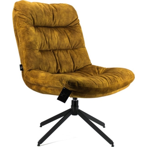 Draaifauteuil Bone zonder arm velvet gold