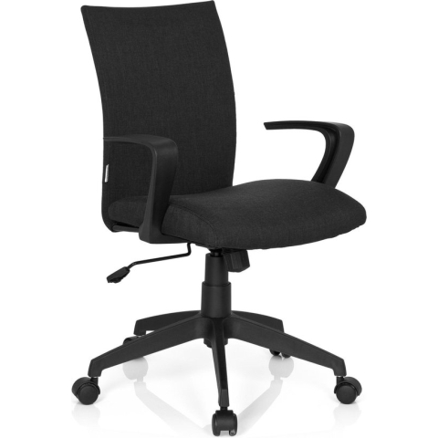 hjh office Soft - Bureaustoel - Stof - Zwart