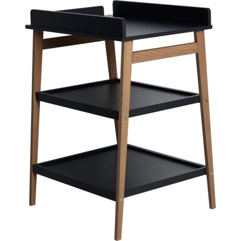 Quax Luiertafel | Verzorgingstafel - Hip - Zwart/Naturel