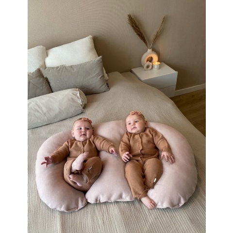 Tweeling voedingskussen met afneembare blush voedingskussenhoes