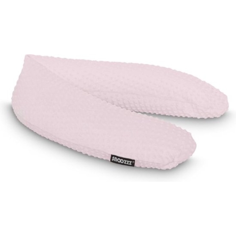 Snoozzz Voedingskussen Zwangerschapskussen Zijslaapkussen - met afneembare zachte hoes - 185cm - Baby roze