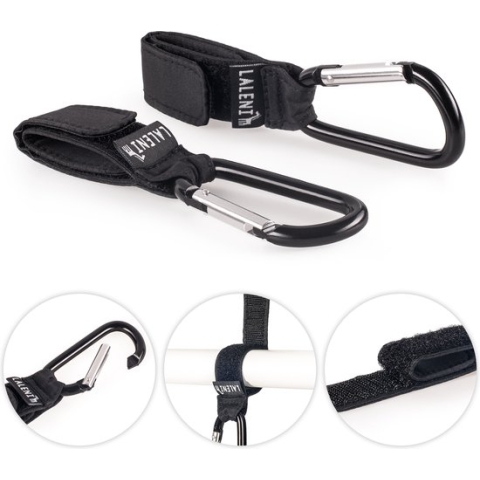 Laleni - 2 Stuks Trolley Hooks - Kinderwagenhaak- Kinderwagenhanger - tot 10 kg