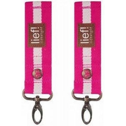 Lief! - Homemade Buggy Haken (2 stuks) - Roze