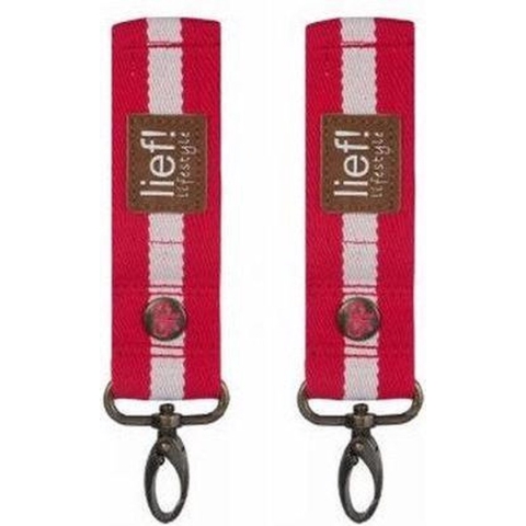 Lief! - Homemade Buggy haken (2stuks) - Rood