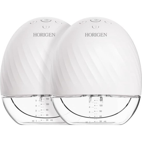 Horigen - Dubbele elektrische Borstkolf - Wearable - Handsfree - In Bra - Wit