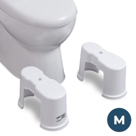 BUDDLEY® Toiletkrukje | WC Krukje Stapelbaar | WC Krukje Volwassenen | Toilet Squatty | Potty Toilet Krukje Peuter | WC Krukje voor de juiste houding | Opstapkrukje | Toiletsquat | Krukje Opstapje voor Kinderen
