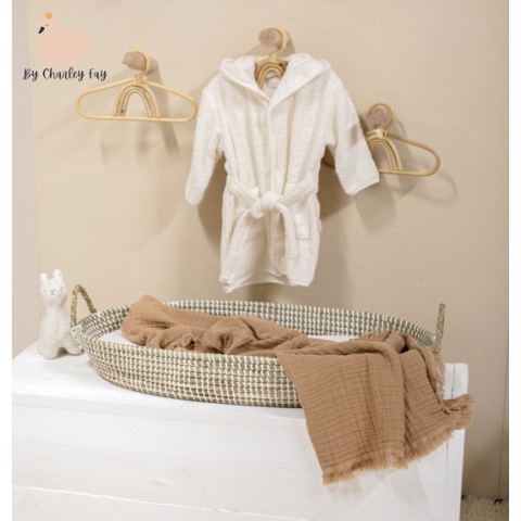 Grote verschoonmand - Inclusief dik matras - Zeegras - Verschoningsmand - Changing basket - By Charley Fay - Babykamer - Mozes mand