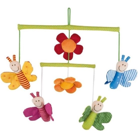 Speelgoed | Plush - Soft Mobile Butterflies