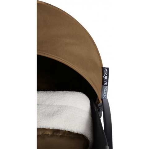 BABYZEN YOYO 0+ Newborn Pack, Toffee - Dit pakket bevat een matras, zonnekap, hoofdsteun & deken - Vereist een YOYO2-frame (apart verkrijgbaar)