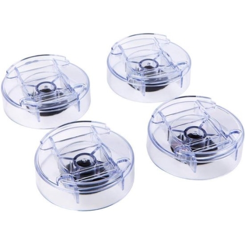 Meubelverhoger bedverhoging meubelverhoger tafelverhoger olifantenvoet bed riser hoogte ca. 30 cm 2 set 8 stuks voor ronde voeten transparant