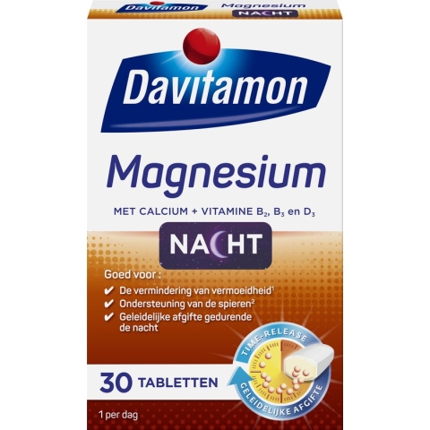 Davitamon Magnesium Tabletten - Goede Nachtrust - 30 stuks - Voedingssupplement