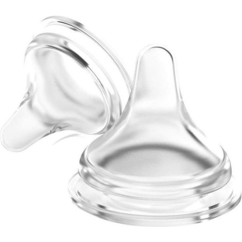 Lansinoh Natural Wave Teats x 2 - Slow Flow