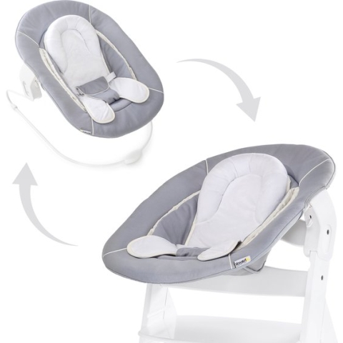 Hauck Alpha Bouncer 2 in 1 wipstoeltje vanaf de geboorte, Stretch Grey