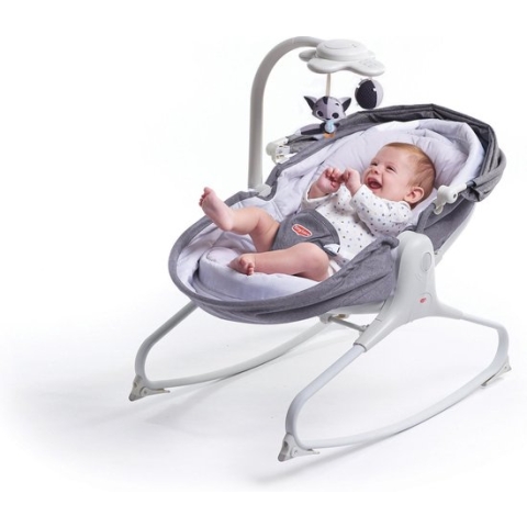 Tiny Love Cozy Rocker Napper 3-in-1 wipstoel - Grijs