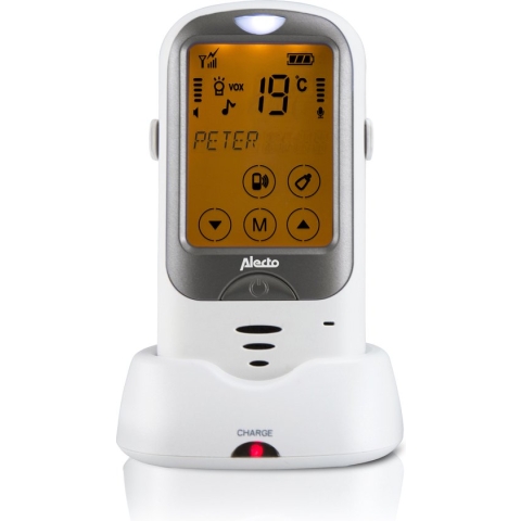Alecto DBX68BU - Extra babyunit voor DBX-68/DBX68GS - Wit/Antraciet