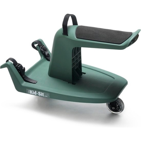 Kid-Sit Meerijdplankje Universeel - Met Zitje - Buggyboard - Tot 4 Jaar - Forest Green - Groen