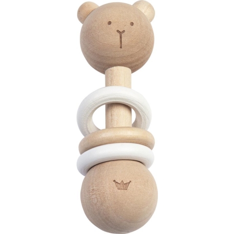 BamBam Eco-vriendelijk houten Rammelaar Beer - Baby cadeau