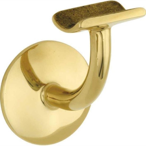 Leuninghouder Elegant hol M8 messing ongelakt