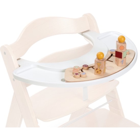 Hauck Alpha Play Sorting Set Eet- en speelblad - Giraffe Wit