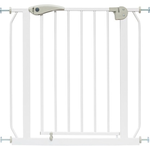 ib style® Berrin XXL Traphekje - EXTRA BREDE DOORGANG - Zonder Boren - Klembevestiging - Auto Close - 90° Stop - 105-115 cm - WIT