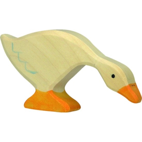 Holztiger Houten etende gans