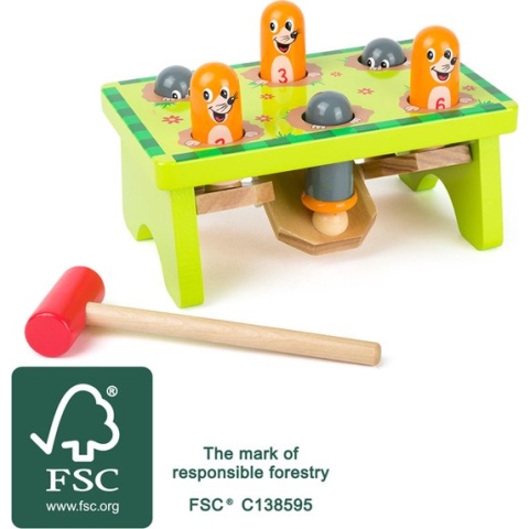 small foot - Pop goes the mole Hammering Game