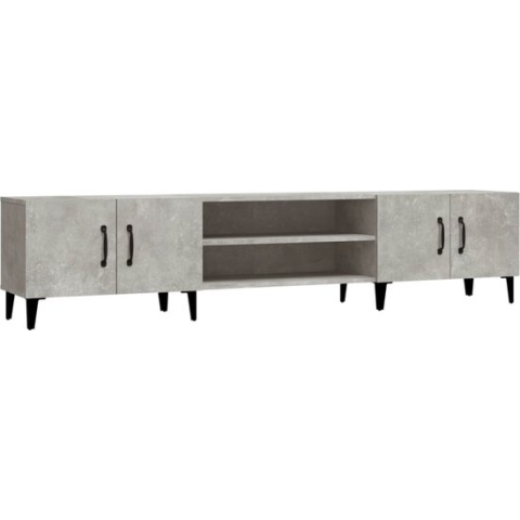 vidaXL-Tv-meubel-180x31,5x40-cm-bewerkt-hout-betongrijs