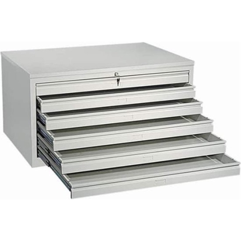 Tekeningladekast A0 64x140x95cm Wit