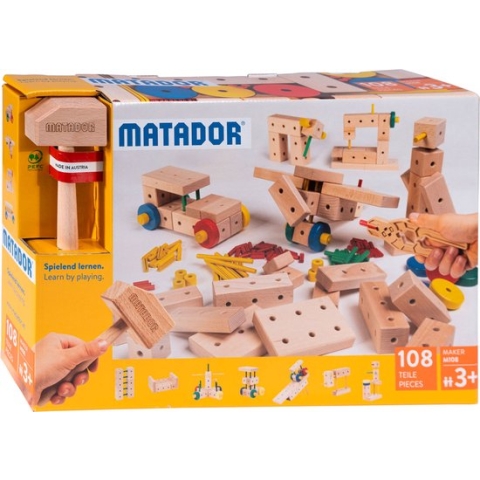 Matador Maker 3+ 108-delig Ki2 Houten bouwset