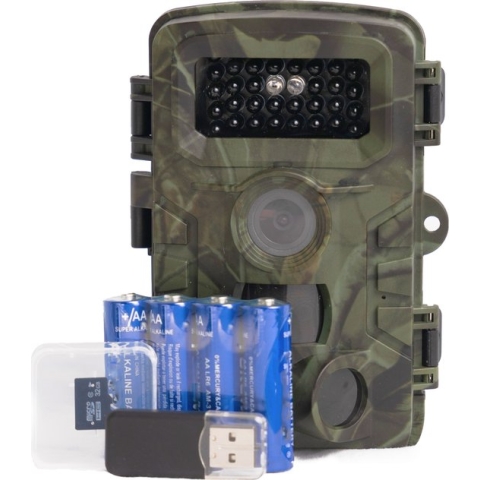 Rotwan Wildcamera - Met Nachtzicht - Voor Buiten - Nachtcamera - Met Sensor - Inclusief 8 Batterijen