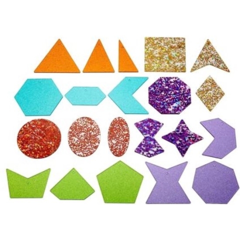 Tickit RAINBOW GLITTER SHAPES