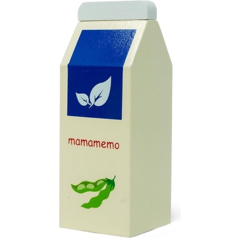 Mamamemo Pak Sojamelk 5 X 12 X 5 Cm Ivoorwit/blauw/groen