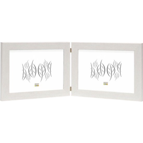 Deknudt Frames fotolijst S41VF1 H2H - wit - tweeluik -  2x 15x20 cm
