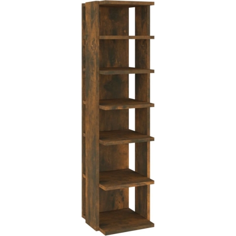 vidaXL-Schoenenrek-27,5x27x102-cm-bewerkt-hout-gerookt-eikenkleurig
