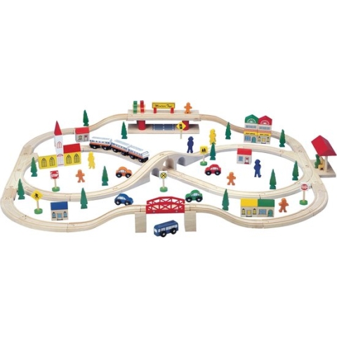 Treinbaan met intercity