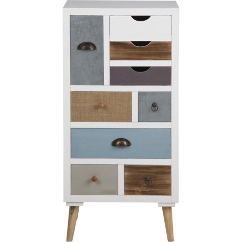 FYN Thijs - Kommode Wit Ladekast - met 9 lades