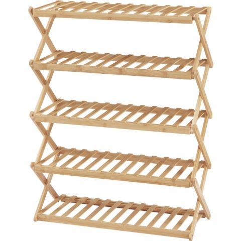 Schoenenrek Fitzbek 89x67x26 cm bamboe