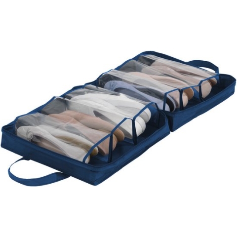 Wenko Schoenentas Business 36,5 X 14,5 Cm Polyester Navy