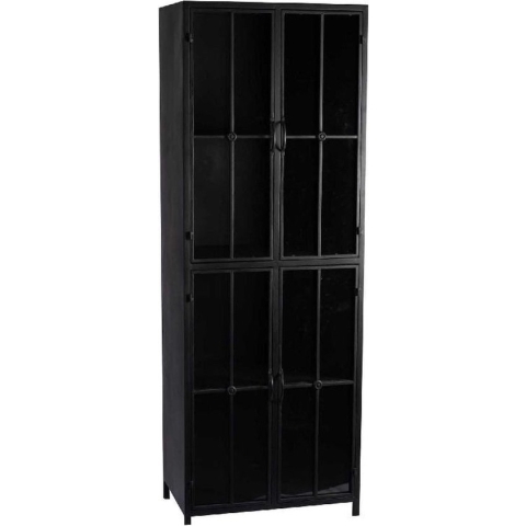 PTMD Cave Kast - 60 x 41 x 183 cm - Ijzer - Zwart