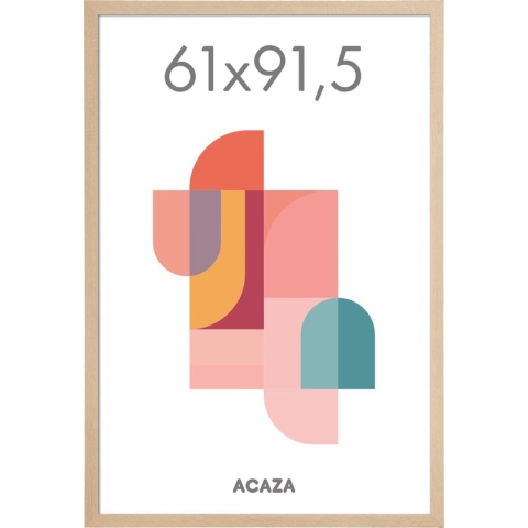 ACAZA Fotokader - Fotolijst - 61x91.5 cm - MDF hout - Lichte Eik kleur