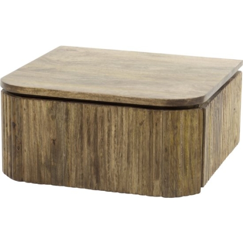 Nachtkastje hangend Wave | 1 lade | bruin / zandkleur | hout | 40 x 45 x 21 cm | zwevend effect | slaapkamer | modern design