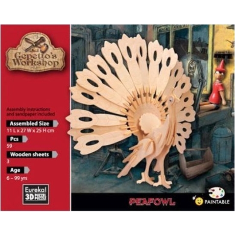 Eureka 3D Puzzel Gepetto's Pauw - Multiplex