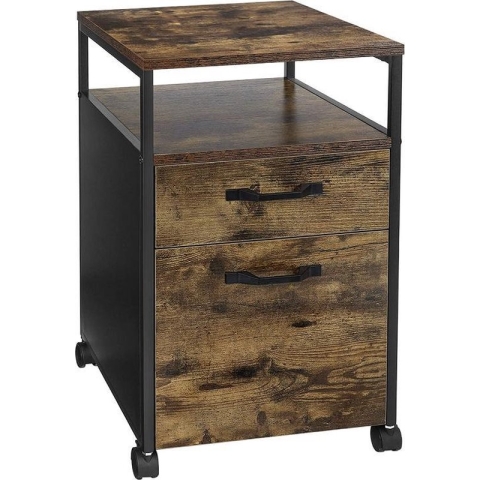 MIRA Home - Bestelkast - Kantoorkast - Kantoor - Bruin/Zwart - 41x45x66