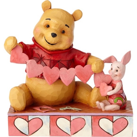 Disney beeldje - Tradition 'Valentijn' collectie - Handmade Valentines - Winnie the Pooh & Piglet