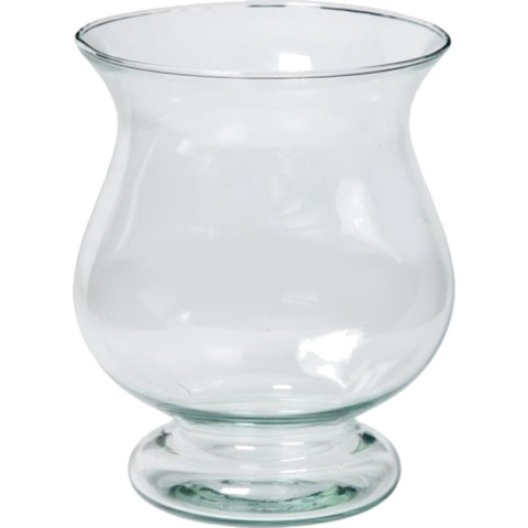 Floran bloemenvaas - transparant eco glas - Bora - D17 x H20 cm - kelk model