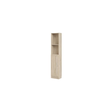 Base wandkast 1 plank en 1 deur eiken structuur decor .