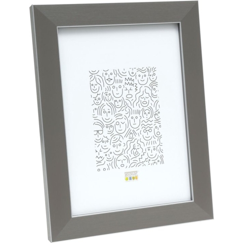 Deknudt Frames Fotolijst - Grijs met zilverbies - S41VK7 - 10x15 cm