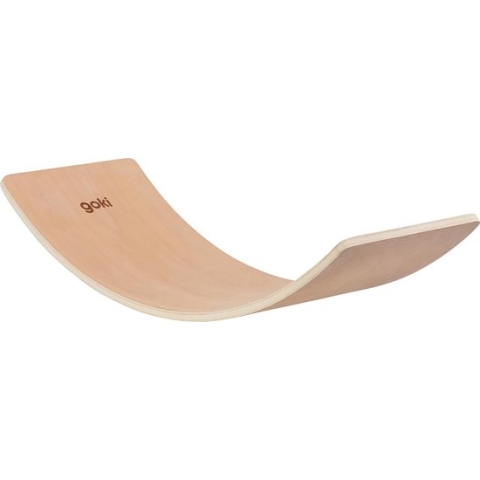 Balanceerbord: HALF MOON 84x29,5x1,5cm, natuur hout, 2+
