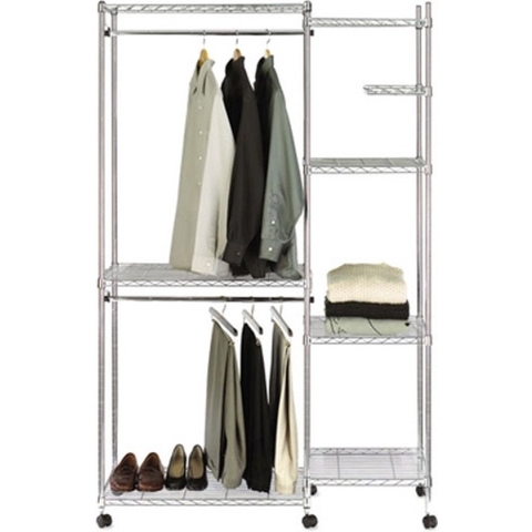 Cosy&Trendy Kledingrek op Wieltjes met Hoes - 120cm x 46cm x 183cm
