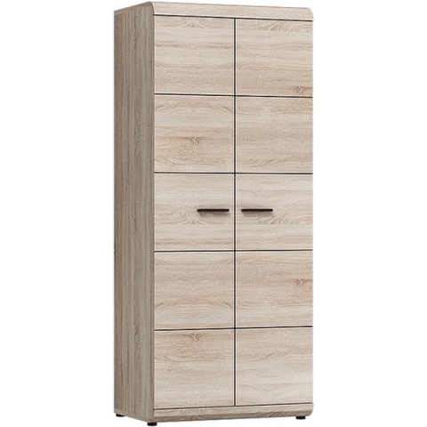 Link 2D - tweedeurs kledingkast, kleur sonoma, breedte 80 cm